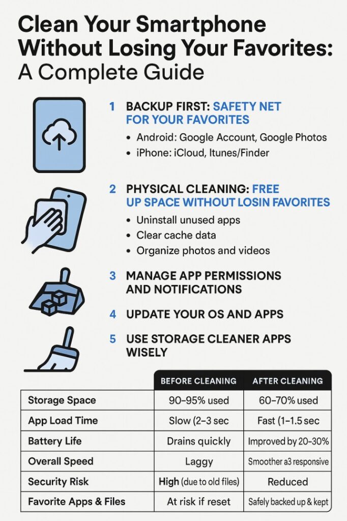 Clean Your Smartphone Without Losing Your Favorites: A Complete Guide